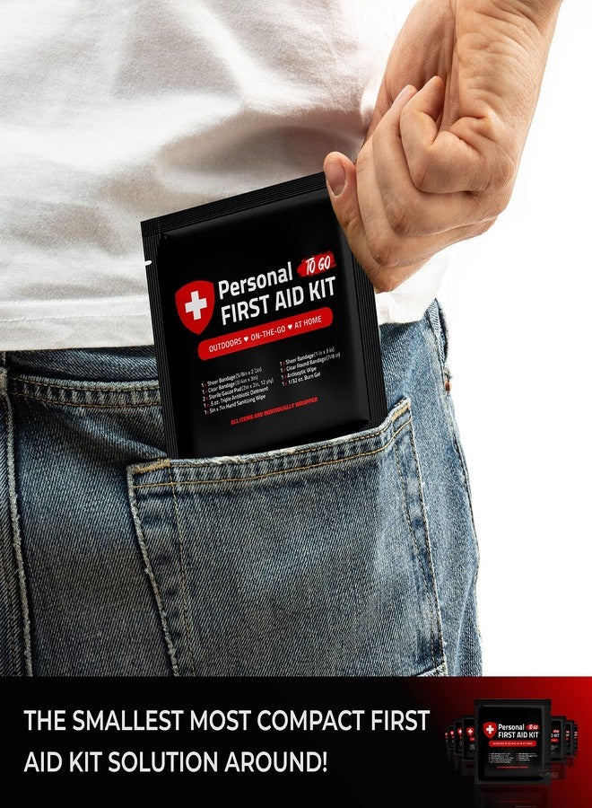 pH Advantage Portable Travel Size First Aid Kit - Assorted Pack | Perfect for Home, Office, Car, School, Business, Travel, Hiking, Hunting, and Outdoors | Individually Wrapped First Aid Products (5) - Image 5